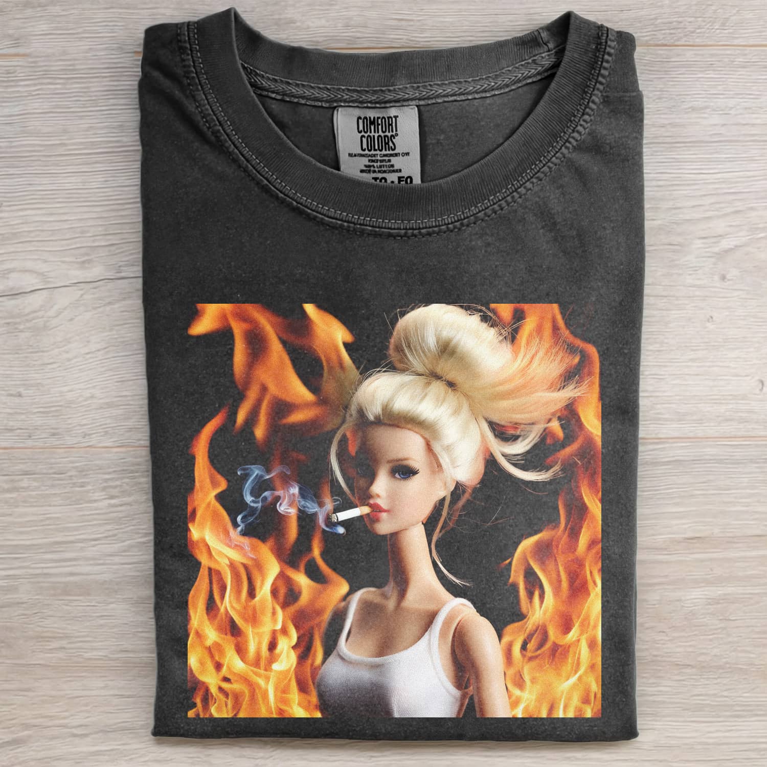 Funny Doll FaceCORE MEME MOOD ICON TEE - Vintage Washed Apparel by VanceMade