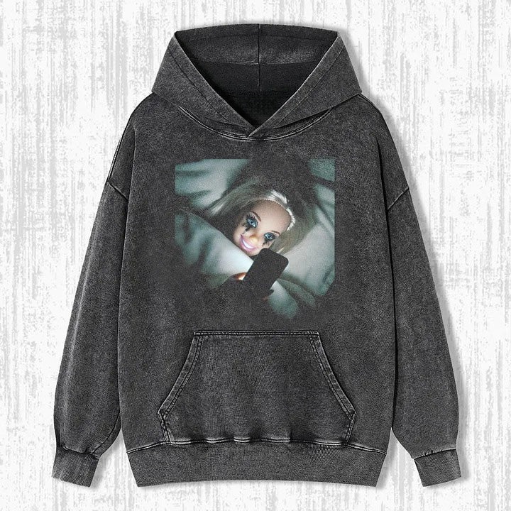 DOLL GIRL MEME SWEATSHIRTS & HOODIES
