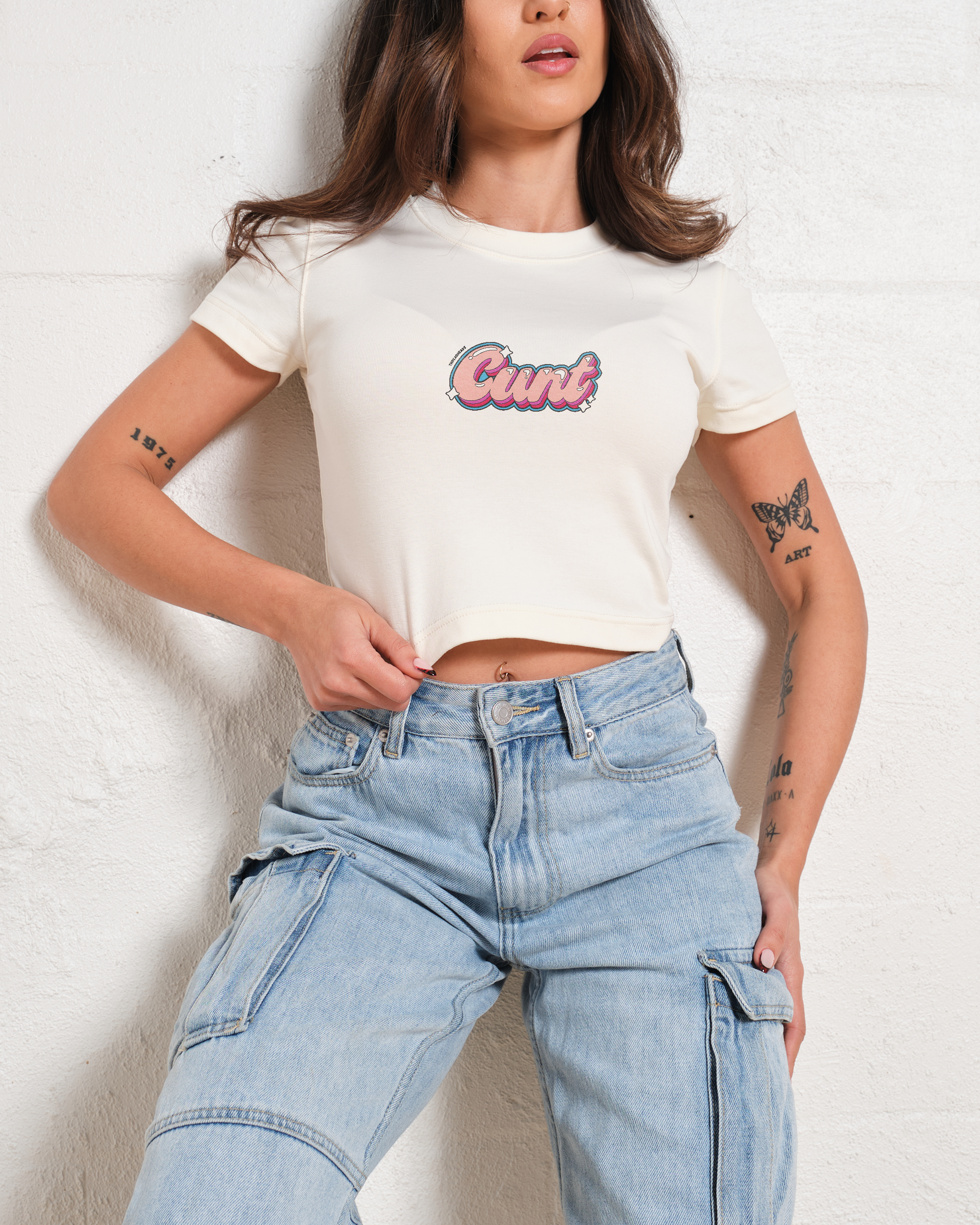 Cunt Baby Tee - Vintage Washed Apparel by VanceMade