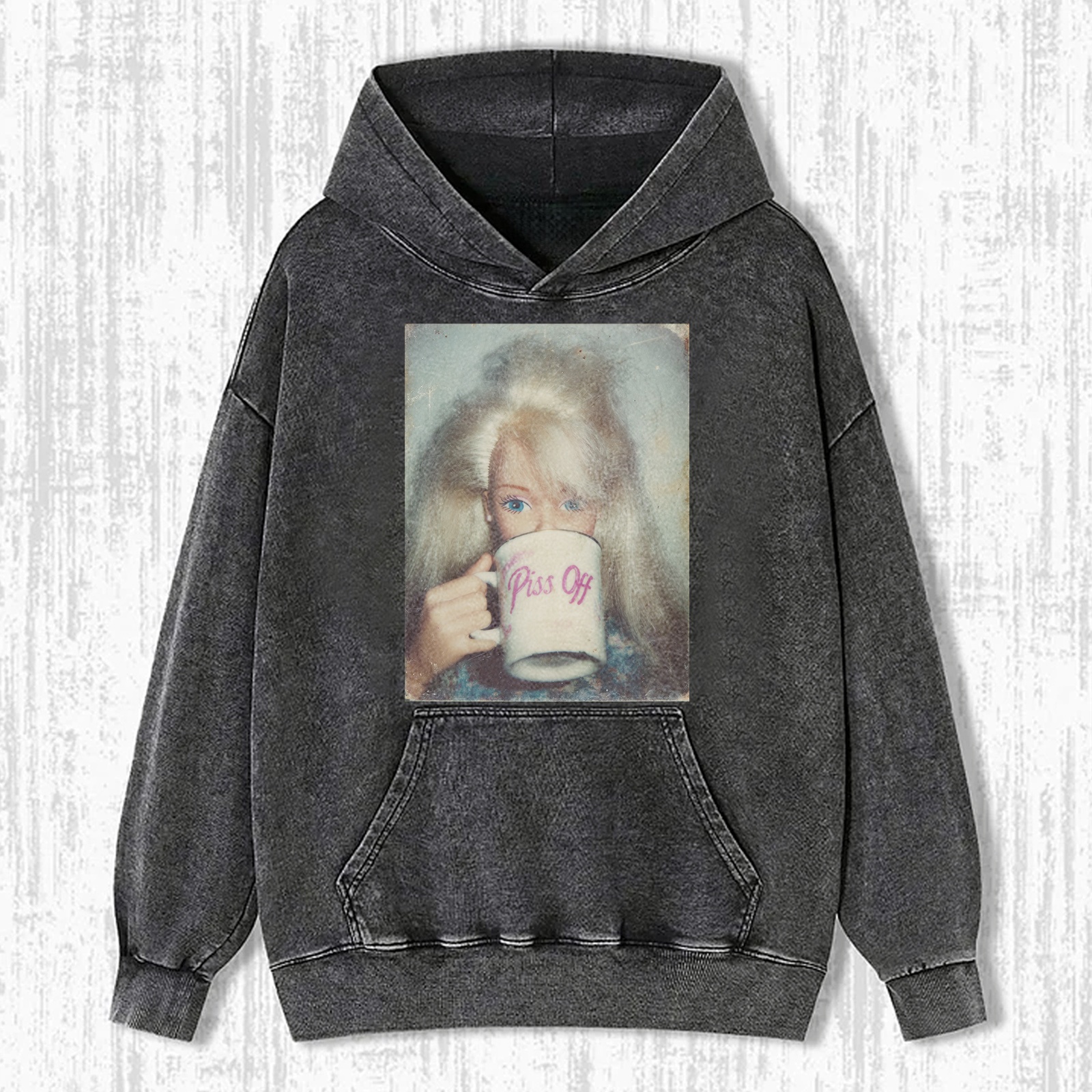 PISS OF Funny Doll Face GIRL T-SHIRT