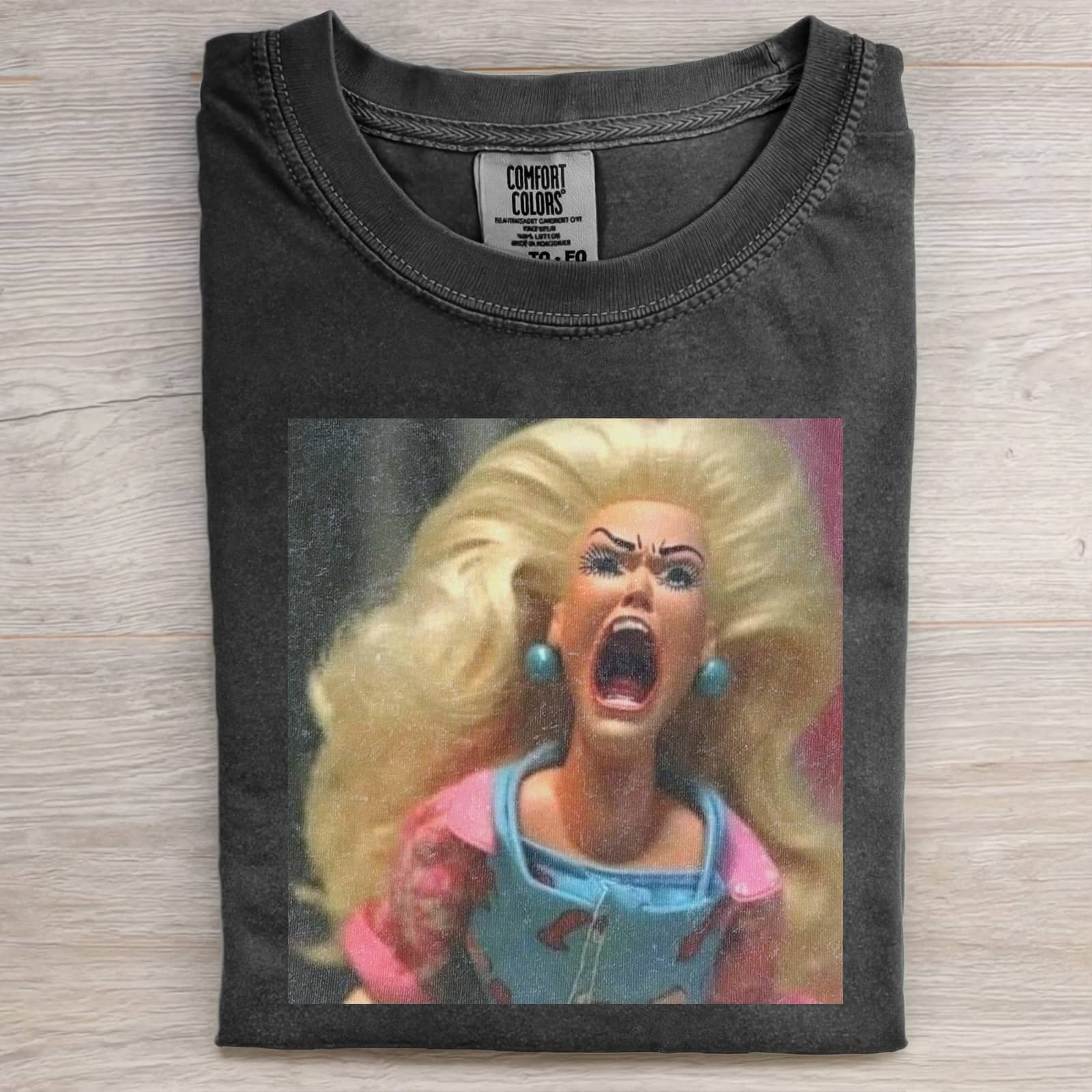 MOOD DOLL GIRL MEME T-SHIRT - Vintage Washed Apparel by VanceMade