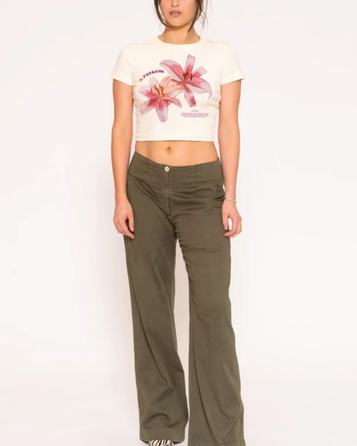 Lilium Baby Tee - Vintage Washed Apparel by VanceMade