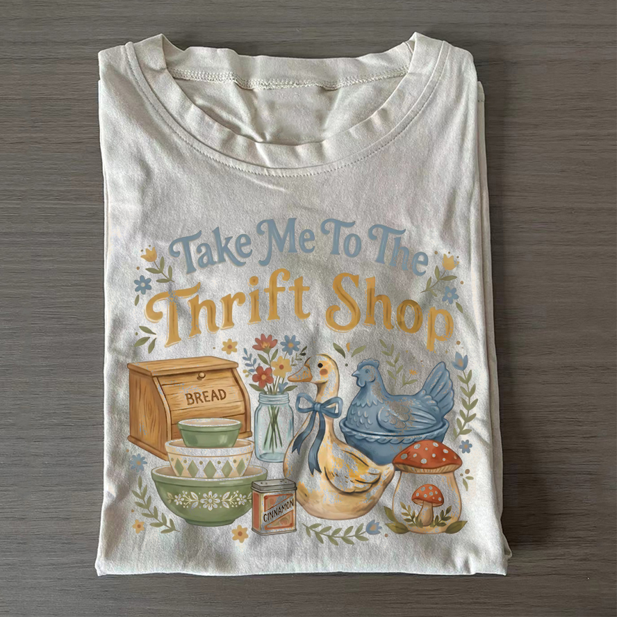 Take Me To The Thrift Shop T-shirt - Vintage Washed Apparel by VanceMade
