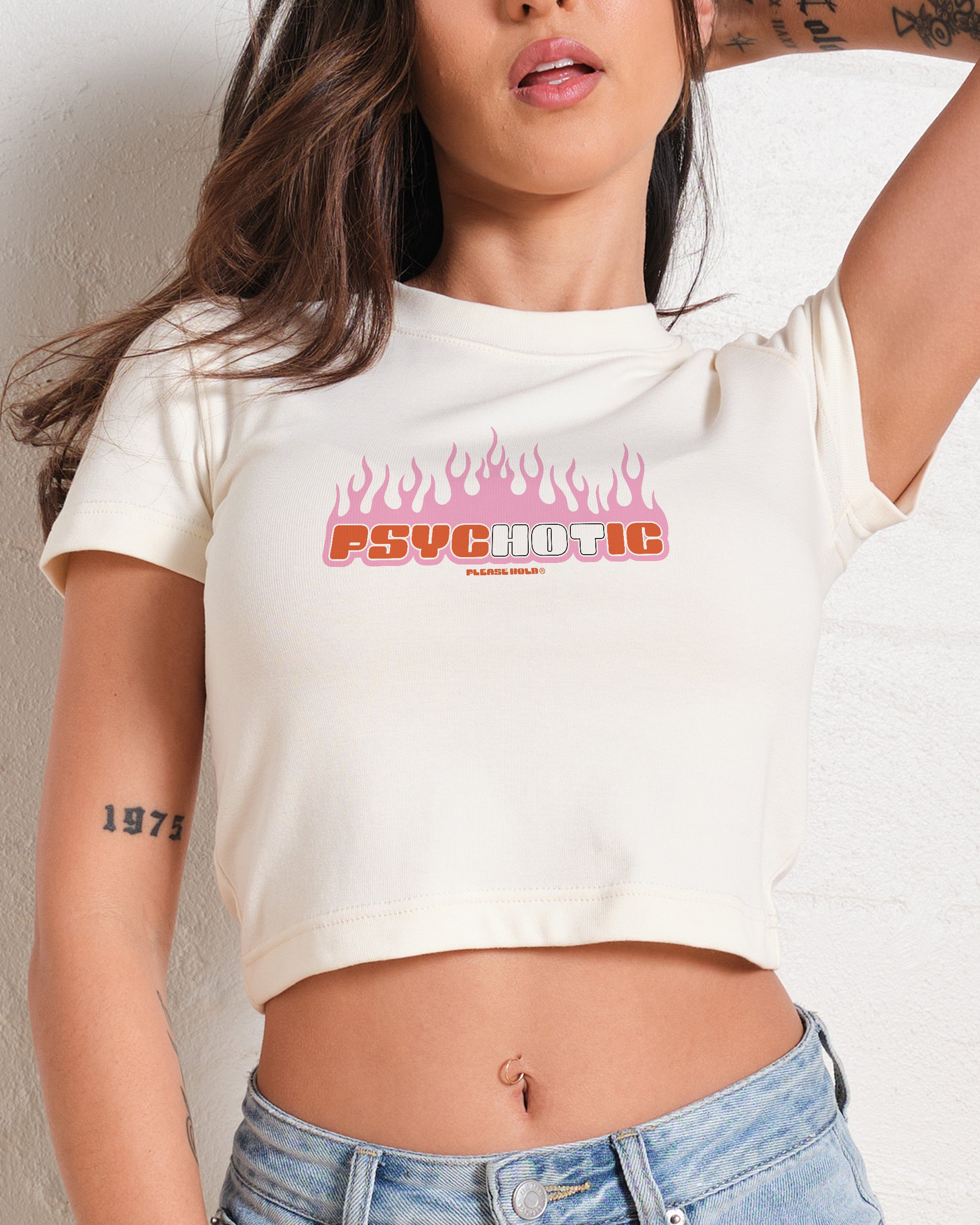 Psychotic Baby Tee - Vintage Washed Apparel by VanceMade