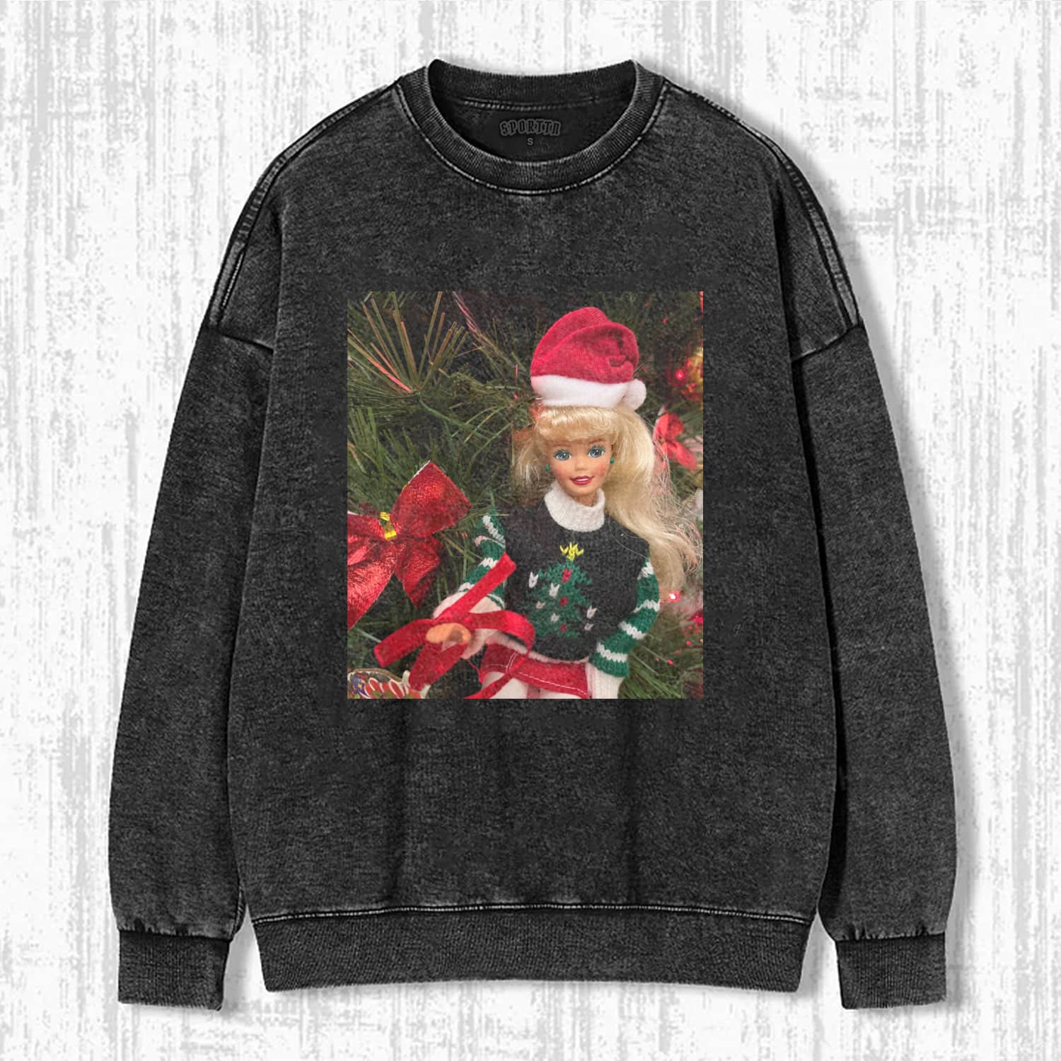CHRISTMAS Funny Doll Face T-SHIRT - Vintage Washed Apparel by VanceMade