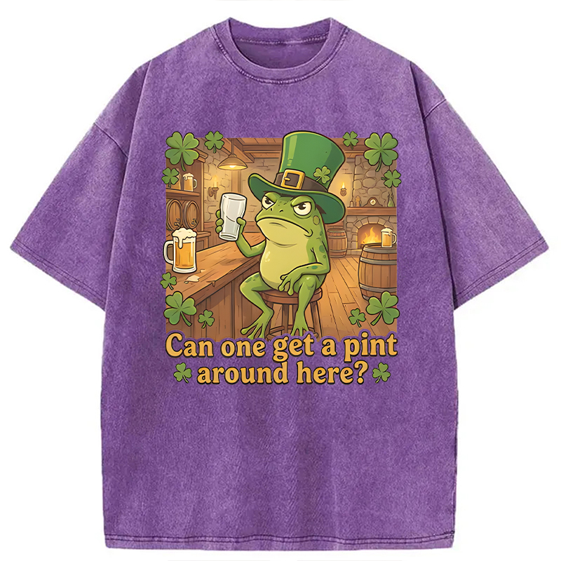 Can One Get a Pint Around Here Washed T-Shirt - Vintage Washed Apparel by VanceMade