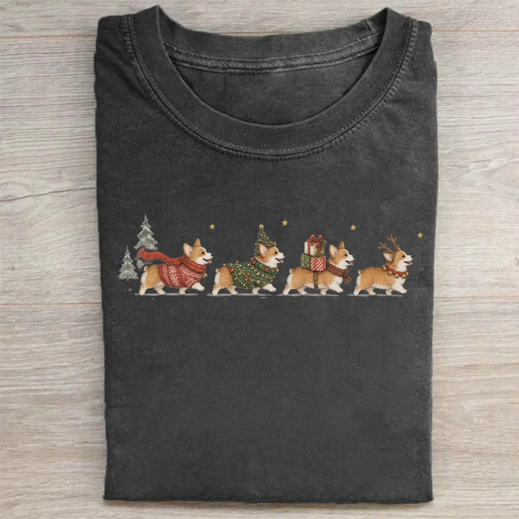 Christmas Corgi Parade T-shirt