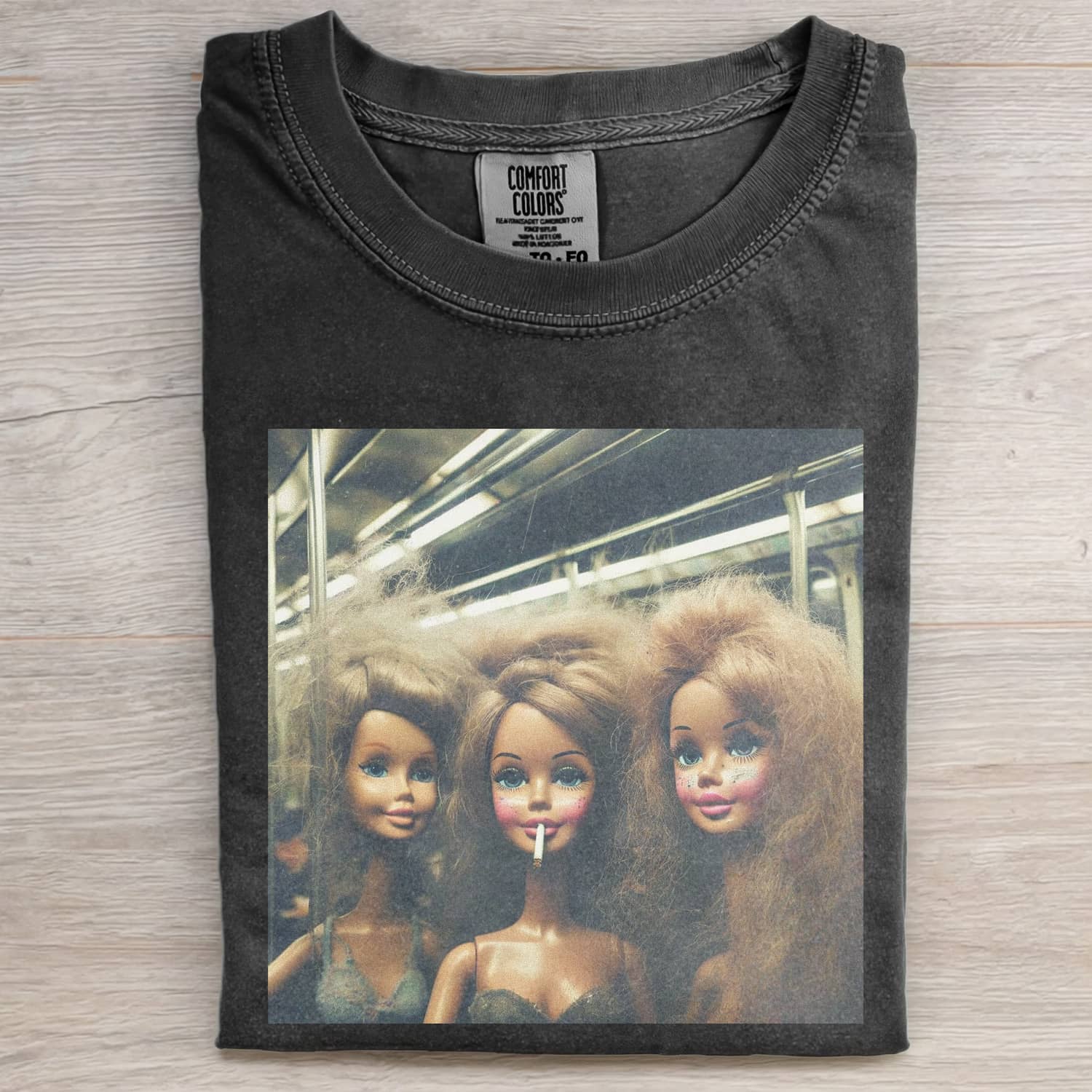 Funny Doll FaceCORE MEME MOOD ICON TEE - Vintage Washed Apparel by VanceMade