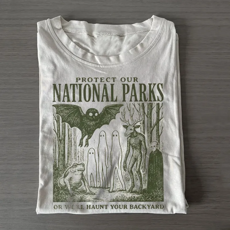 Folk Horror National Park T-Shirt - Vintage Washed Apparel by VanceMade