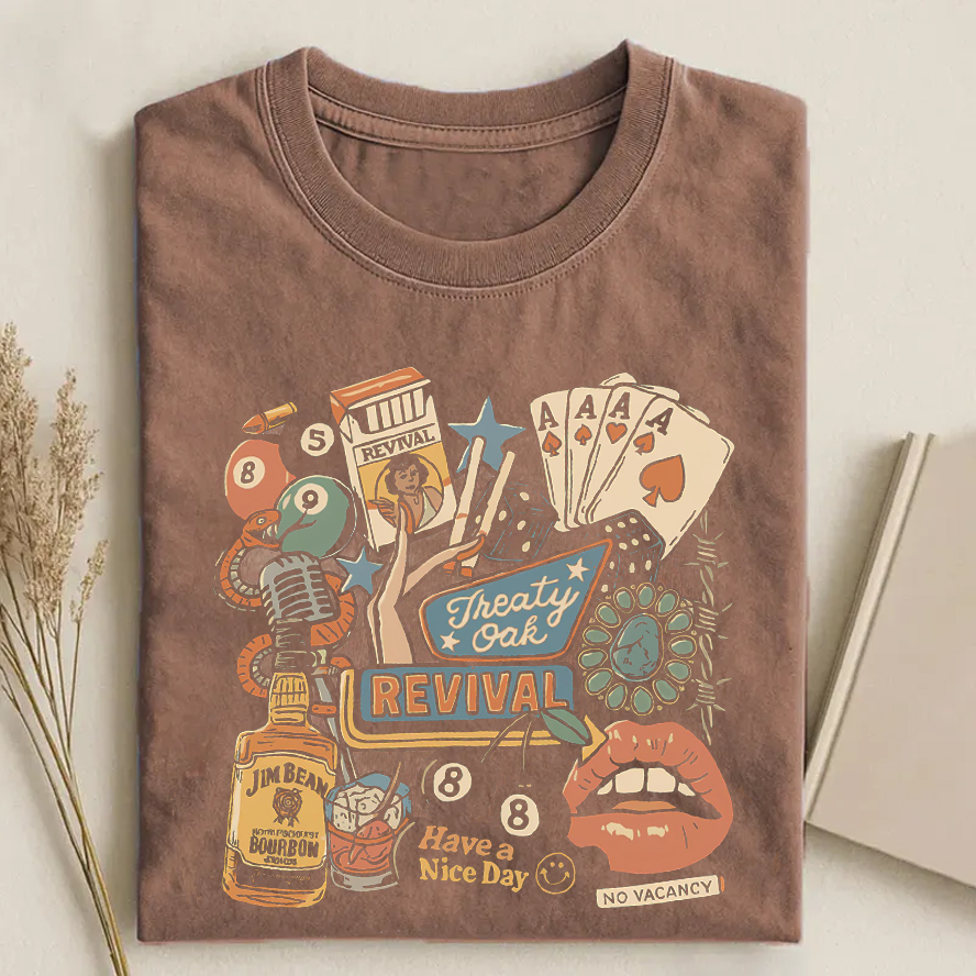 Western Cowboy T-shirt - Vintage Washed Apparel by VanceMade