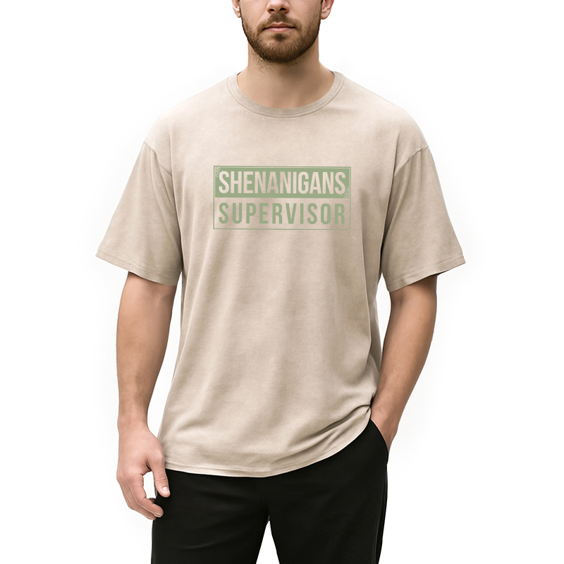 Shenanigans Supervisor Washed T-Shirt - Vintage Washed Apparel by VanceMade