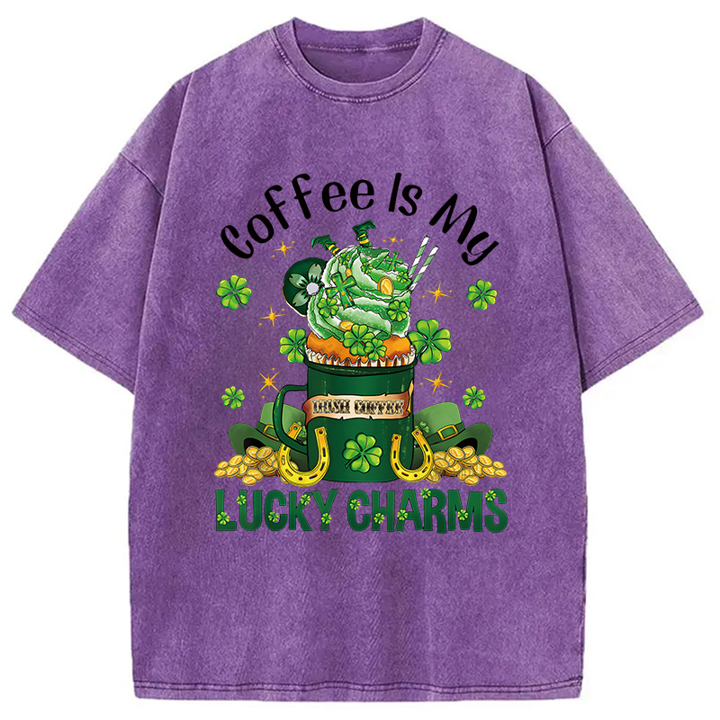 St Patrick's Latte Washed T-Shirt - Vintage Washed Apparel by VanceMade