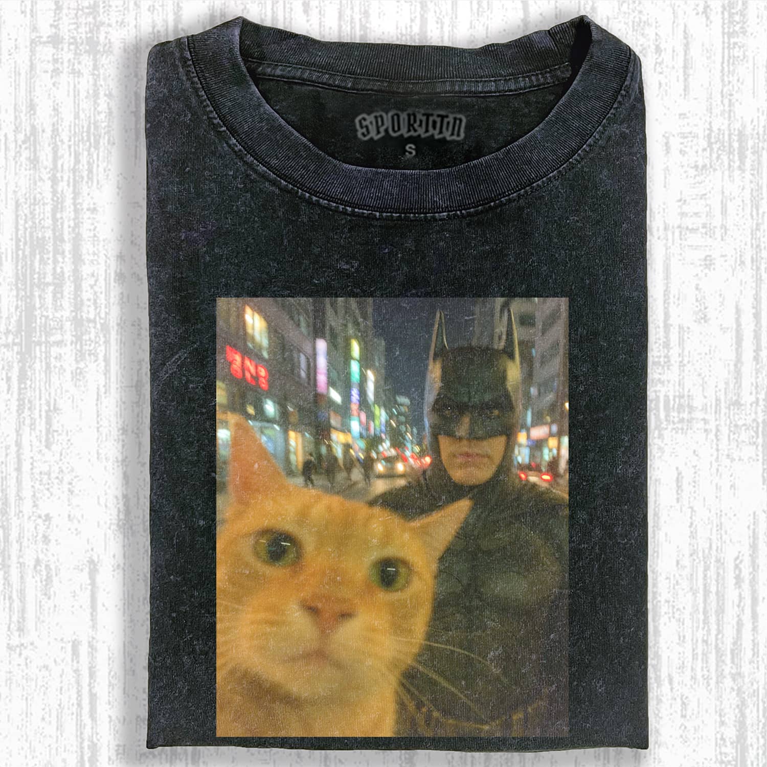 FUNNY CAT MEME ICON PFP T-SHIRT - Vintage Washed Apparel by VanceMade