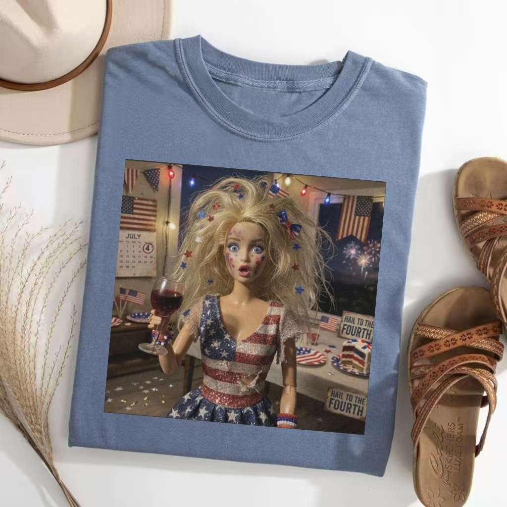 Funny Doll 4th of July T-shirt
