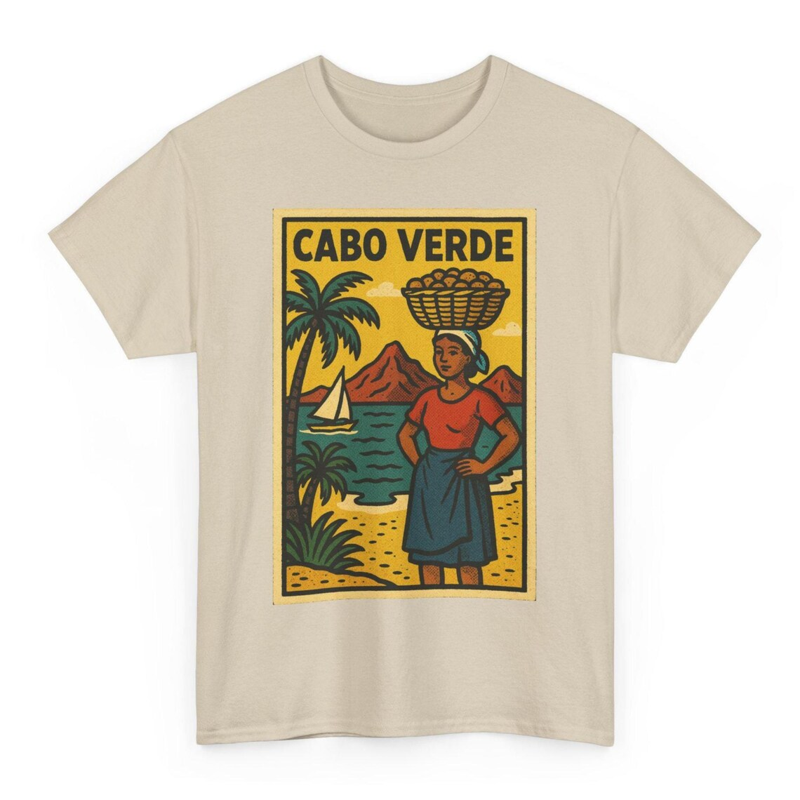 The Cabo Verde Heritage Map T-Shirt