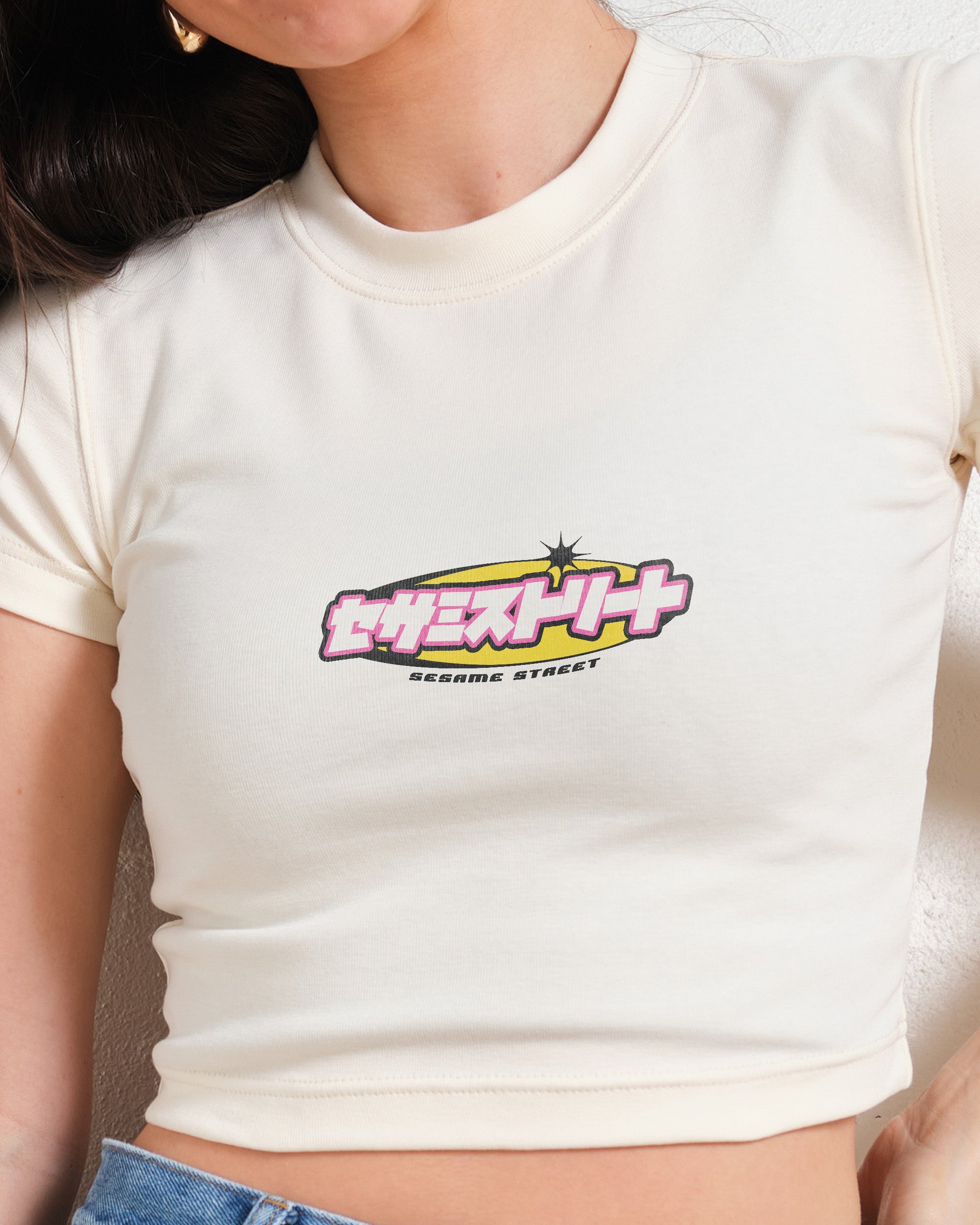 Y2K Sesame Baby Tee - Vintage Washed Apparel by VanceMade