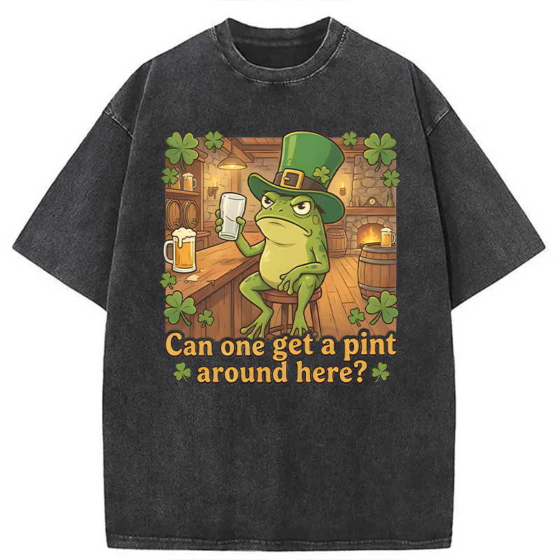 Can One Get a Pint Around Here Washed T-Shirt - Vintage Washed Apparel by VanceMade