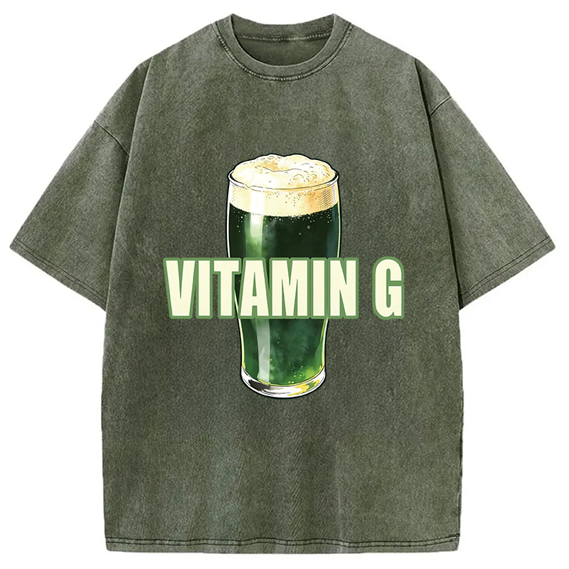 Vitamin G St. Patrick's Washed T-Shirt - Vintage Washed Apparel by VanceMade