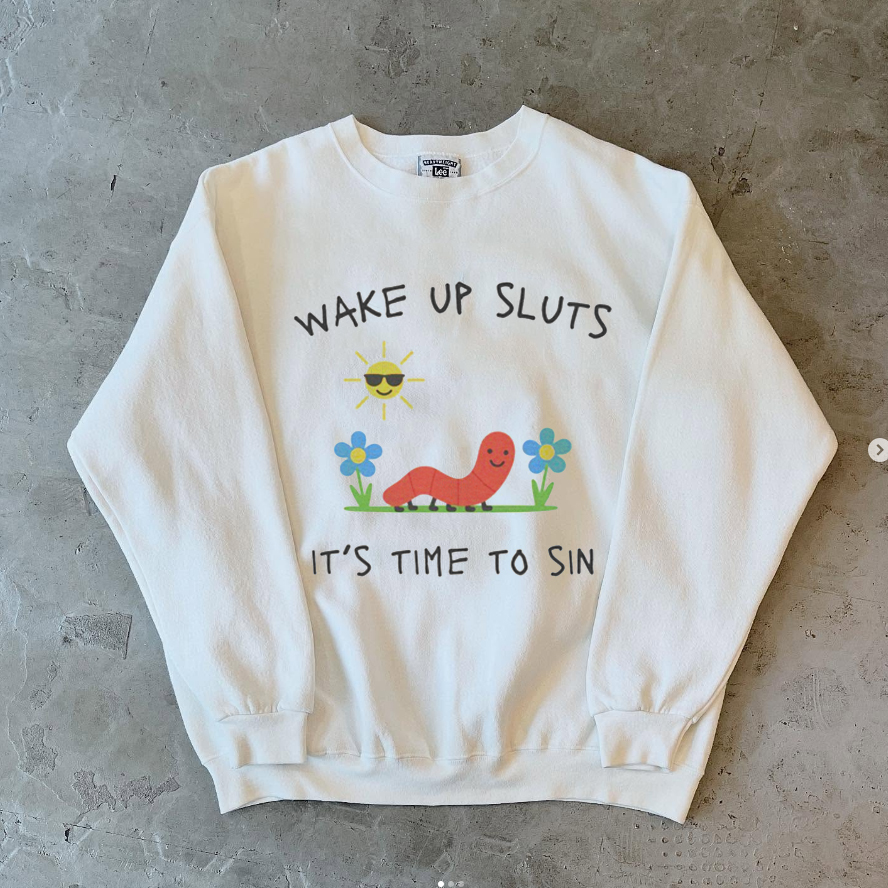 Wake Up Sweatshirt - Vintage Washed Apparel by VanceMade