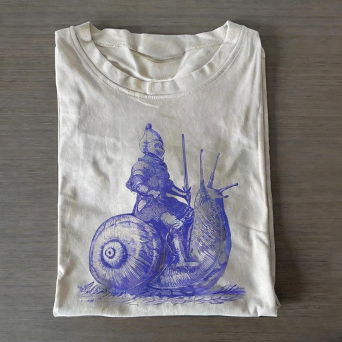 Vintage Snail Knight Graphic T-shirt - Vintage Washed Apparel by VanceMade