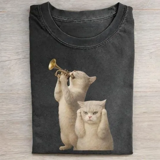 Cat Meme Funny T-Shirt - Vintage Washed Apparel by VanceMade
