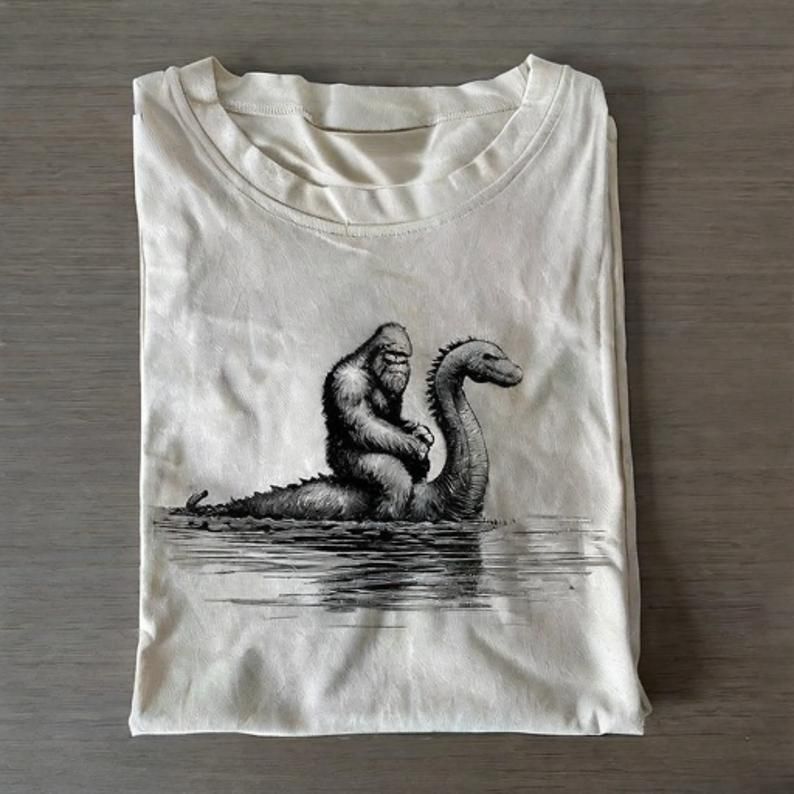 Funny Sasquatch Graphic Big Foot T-shirt - Vintage Washed Apparel by VanceMade