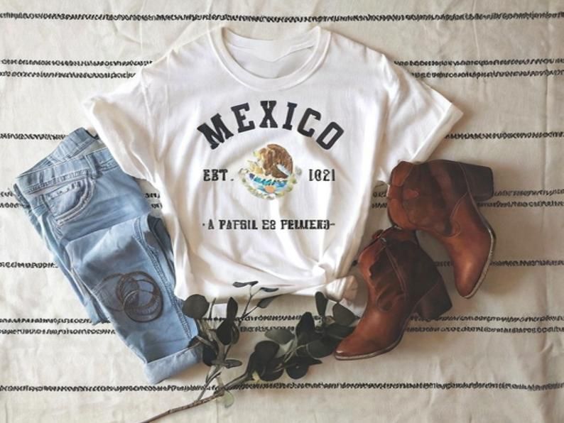 MEXICO 1821 VINTAGE COAT OF ARMS T-SHIRT - Vintage Washed Apparel by VanceMade