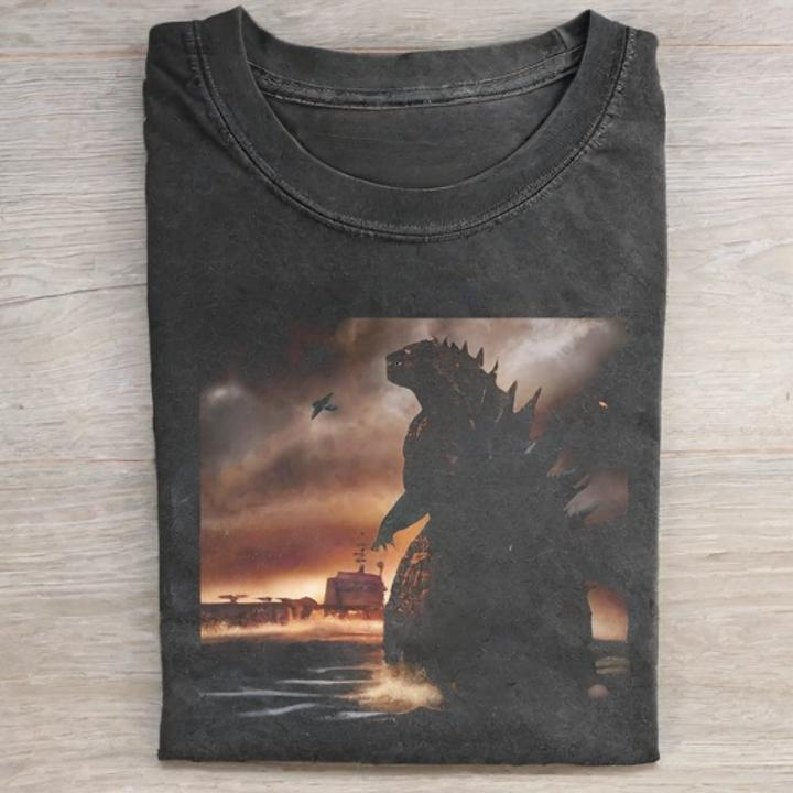 The King of the Godzilla T-shirt - Vintage Washed Apparel by VanceMade