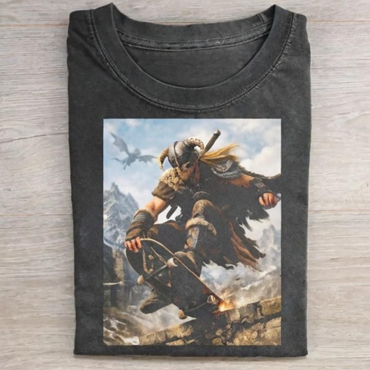 Nord on a board Funny T-shirt - Vintage Washed Apparel by VanceMade