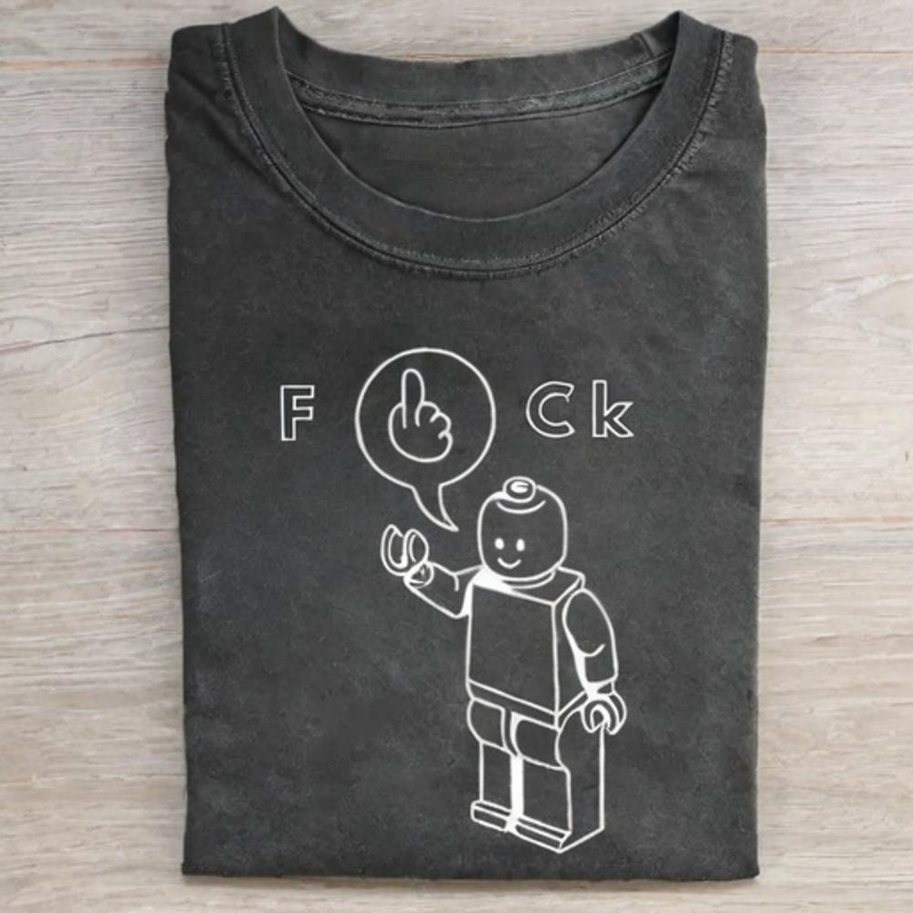 Edgy Humor Tee - Vintage Washed Apparel by VanceMade
