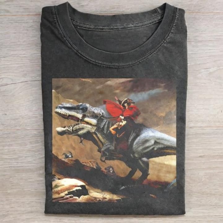 T-Rex Bonaparte funny Tee - Vintage Washed Apparel by VanceMade
