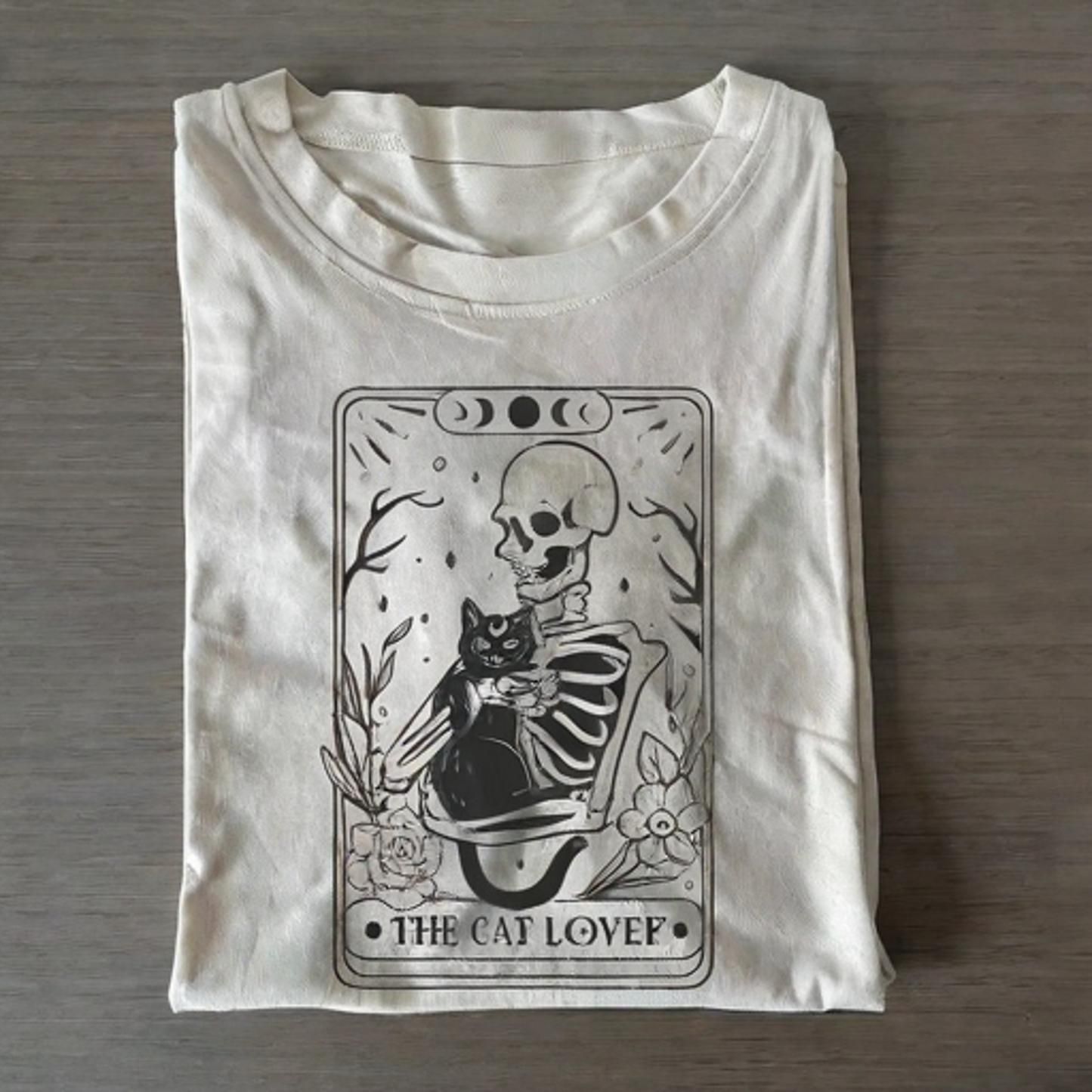 The Cat Lover Tarot Card T-shirt - Vintage Washed Apparel by VanceMade
