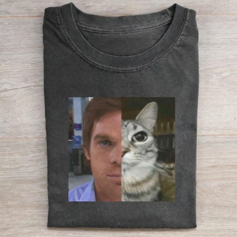 Funny Cat Meme T-shirt - Vintage Washed Apparel by VanceMade