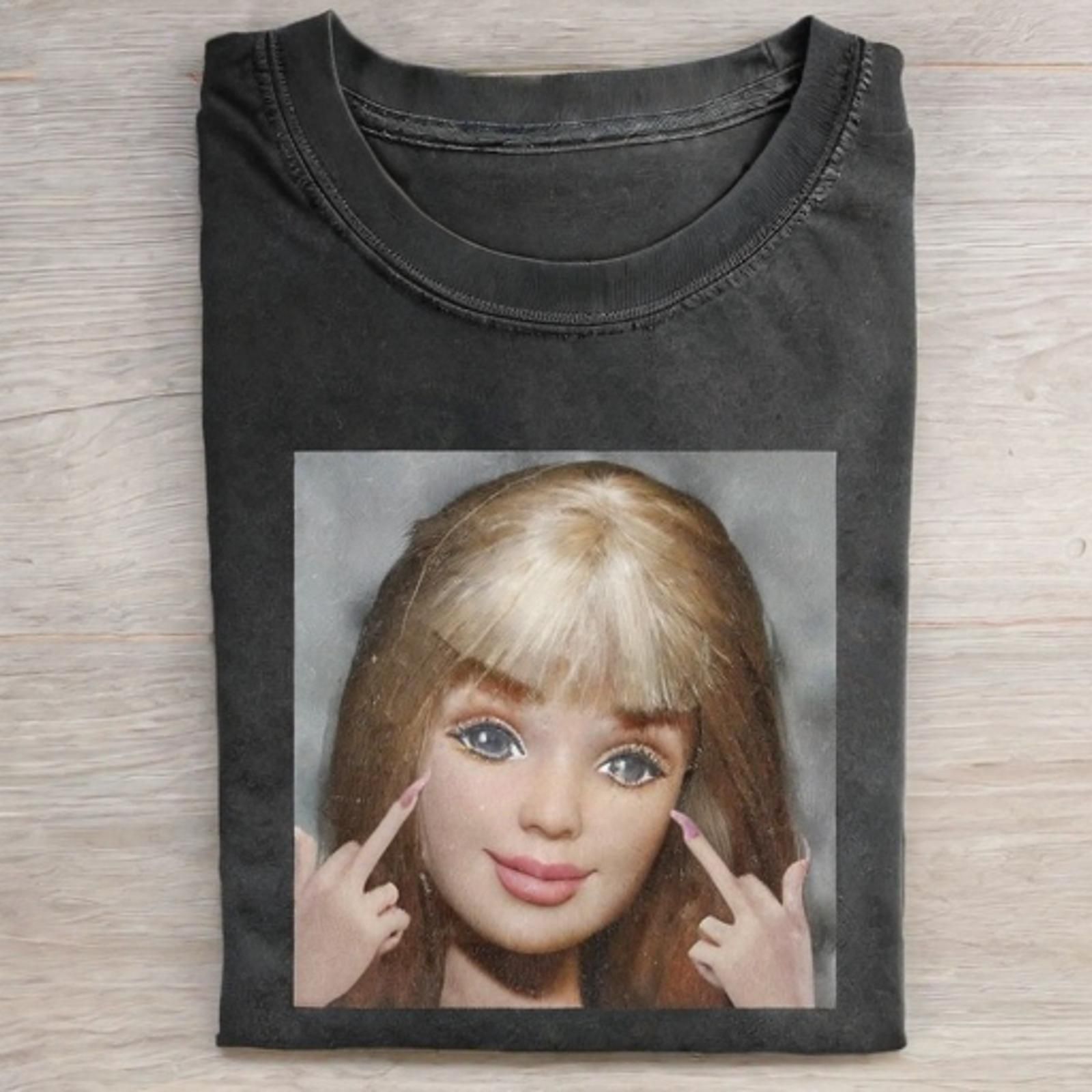 DOLL GIRL MEME T-SHIRT - Vintage Washed Apparel by VanceMade