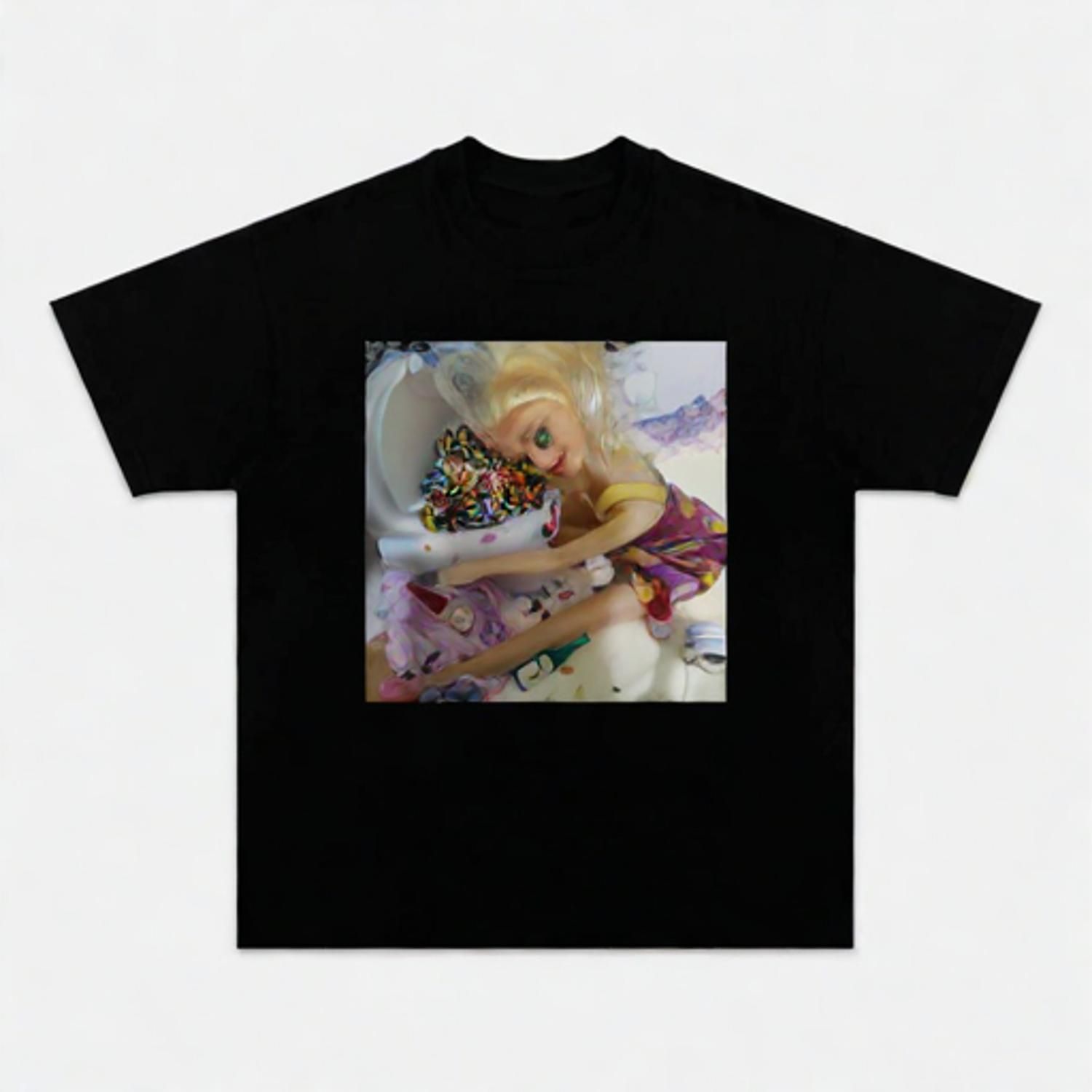 Funny Doll Face GIRL MEME PARTY T-SHIRT - Vintage Washed Apparel by VanceMade