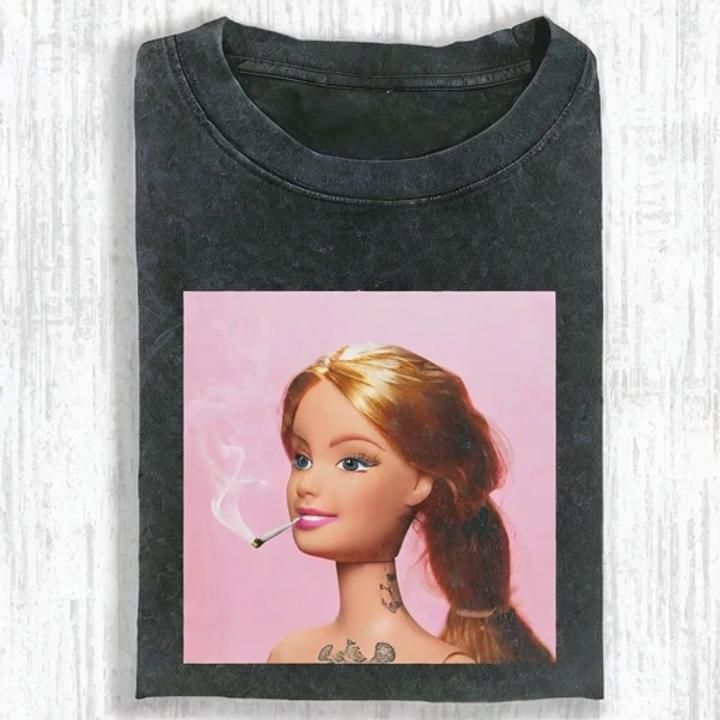 DOLL GIRL MEME T-SHIRT - Vintage Washed Apparel by VanceMade