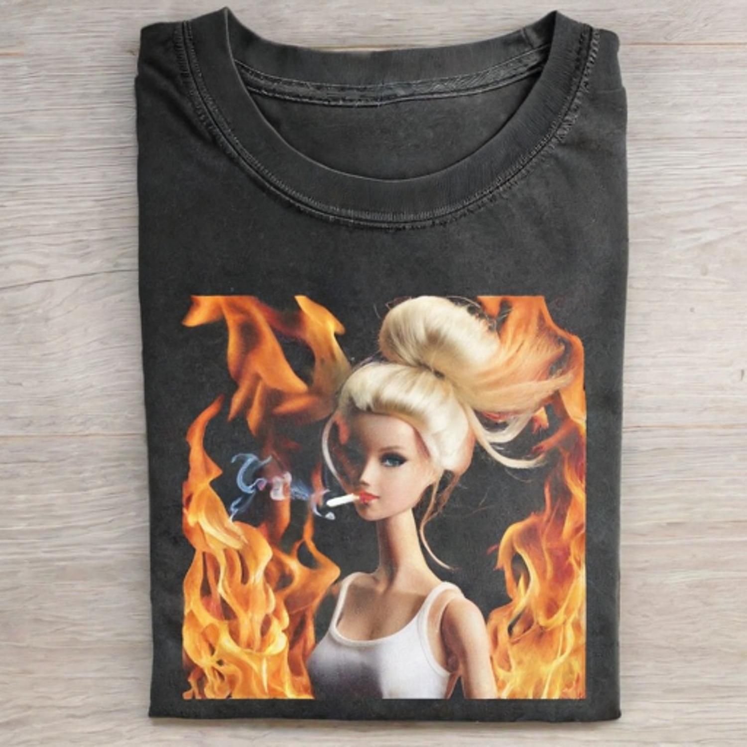 Funny Doll FaceCORE MEME MOOD ICON TEE - Vintage Washed Apparel by VanceMade