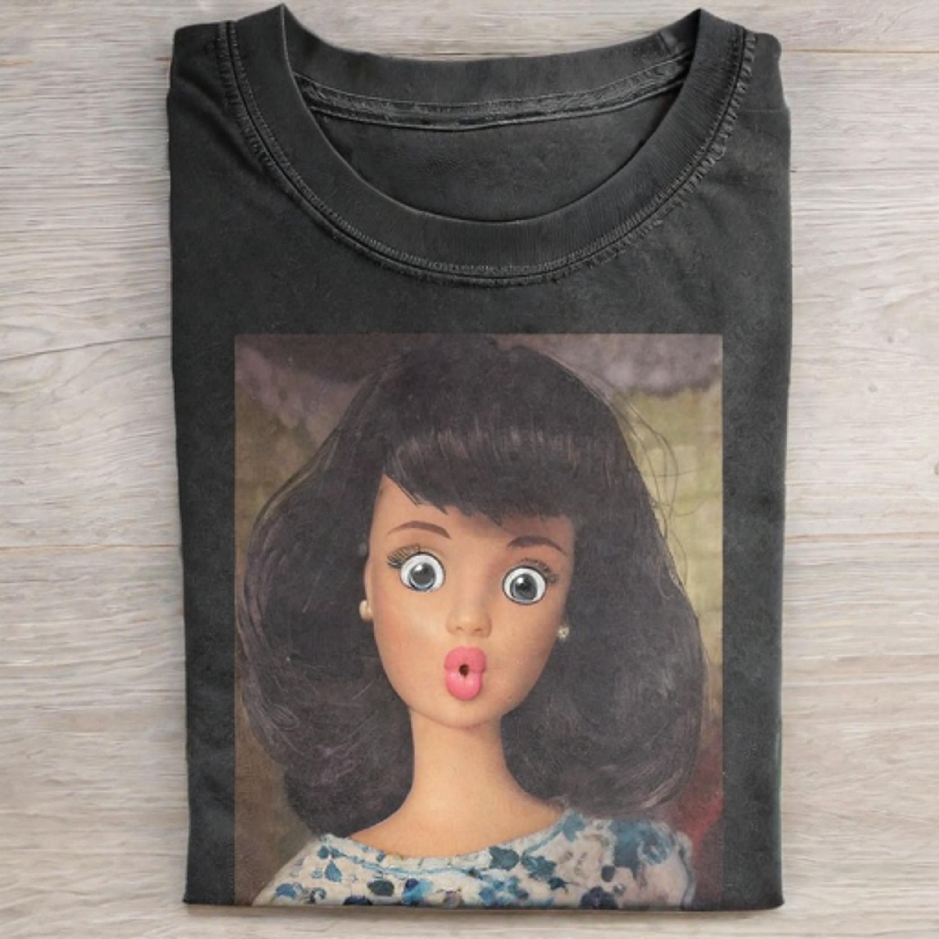 SURPRISINGLY UNIQUE Funny Doll FaceCORE T-SHIRT - Vintage Washed Apparel by VanceMade