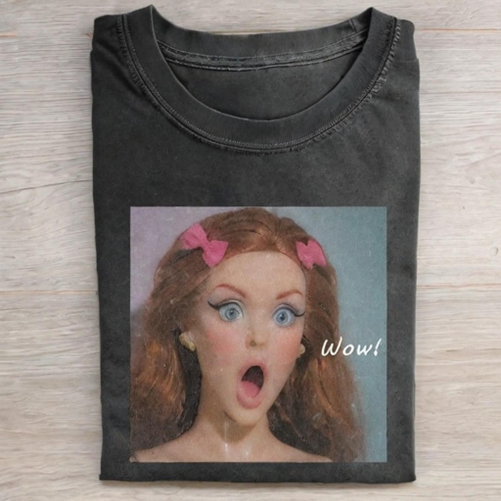 Funny Doll Face T-SHIRT - Vintage Washed Apparel by VanceMade