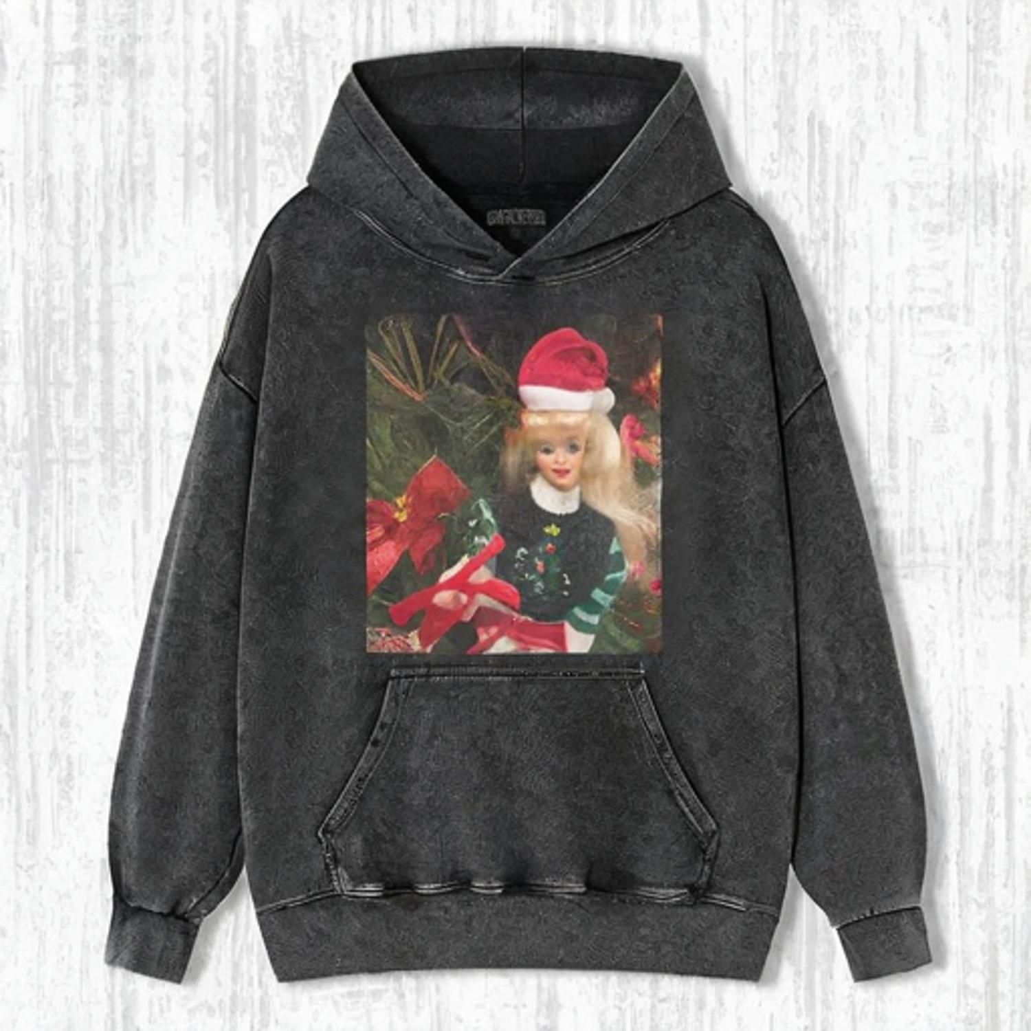 CHRISTMAS Funny Doll Face T-SHIRT - Vintage Washed Apparel by VanceMade