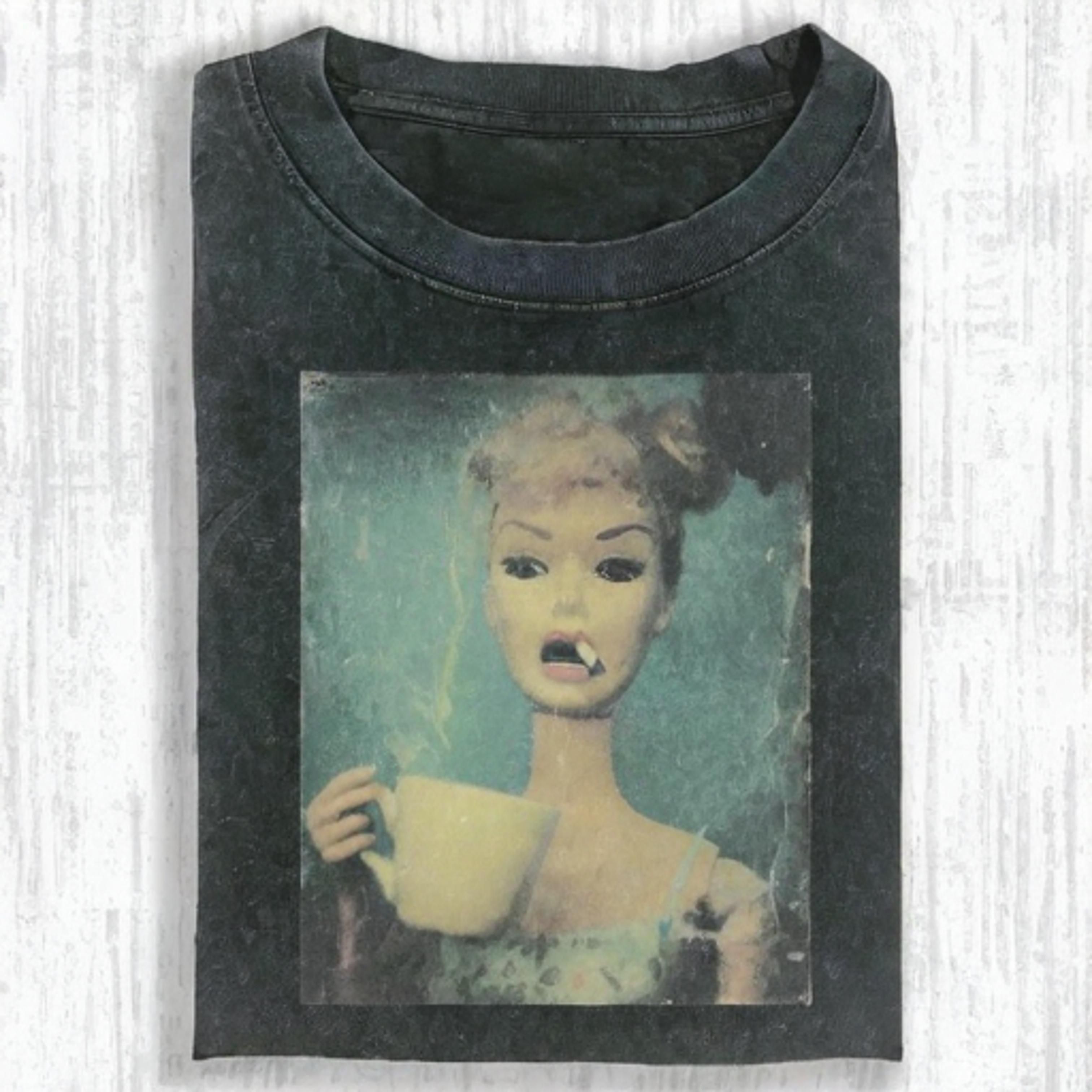 DOLL GIRL MEME T-SHIRT. 7.15 - Vintage Washed Apparel by VanceMade
