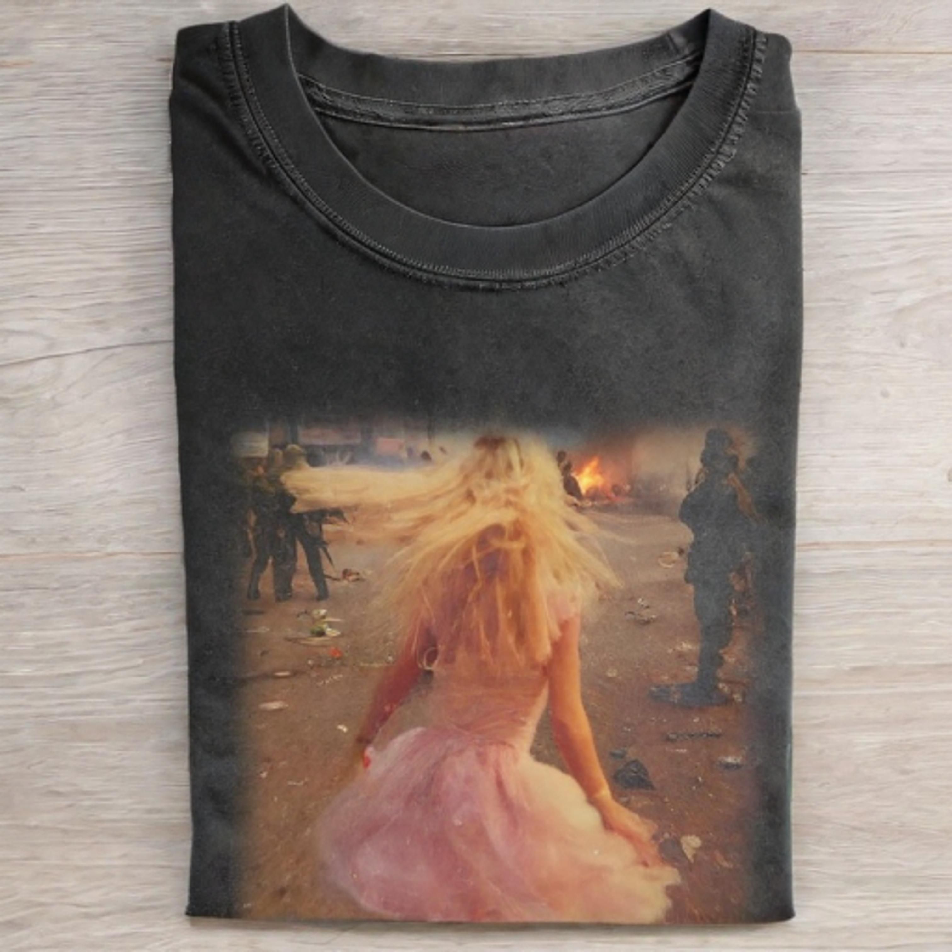WAR Funny Doll Face BACK VIEW TEE - Vintage Washed Apparel by VanceMade