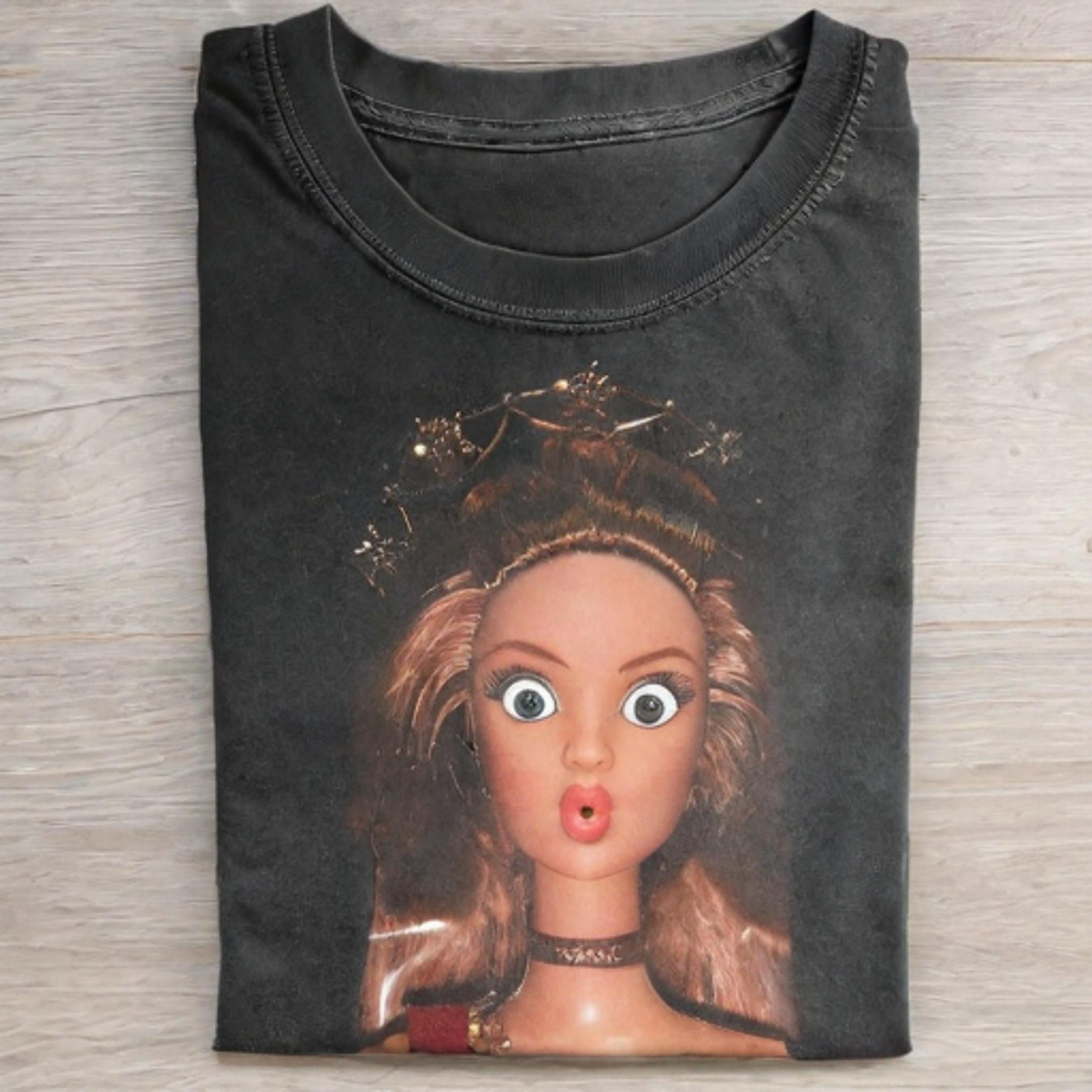 SURPRISE PRINCESS Funny Doll FaceCORE T-SHIRT - Vintage Washed Apparel by VanceMade