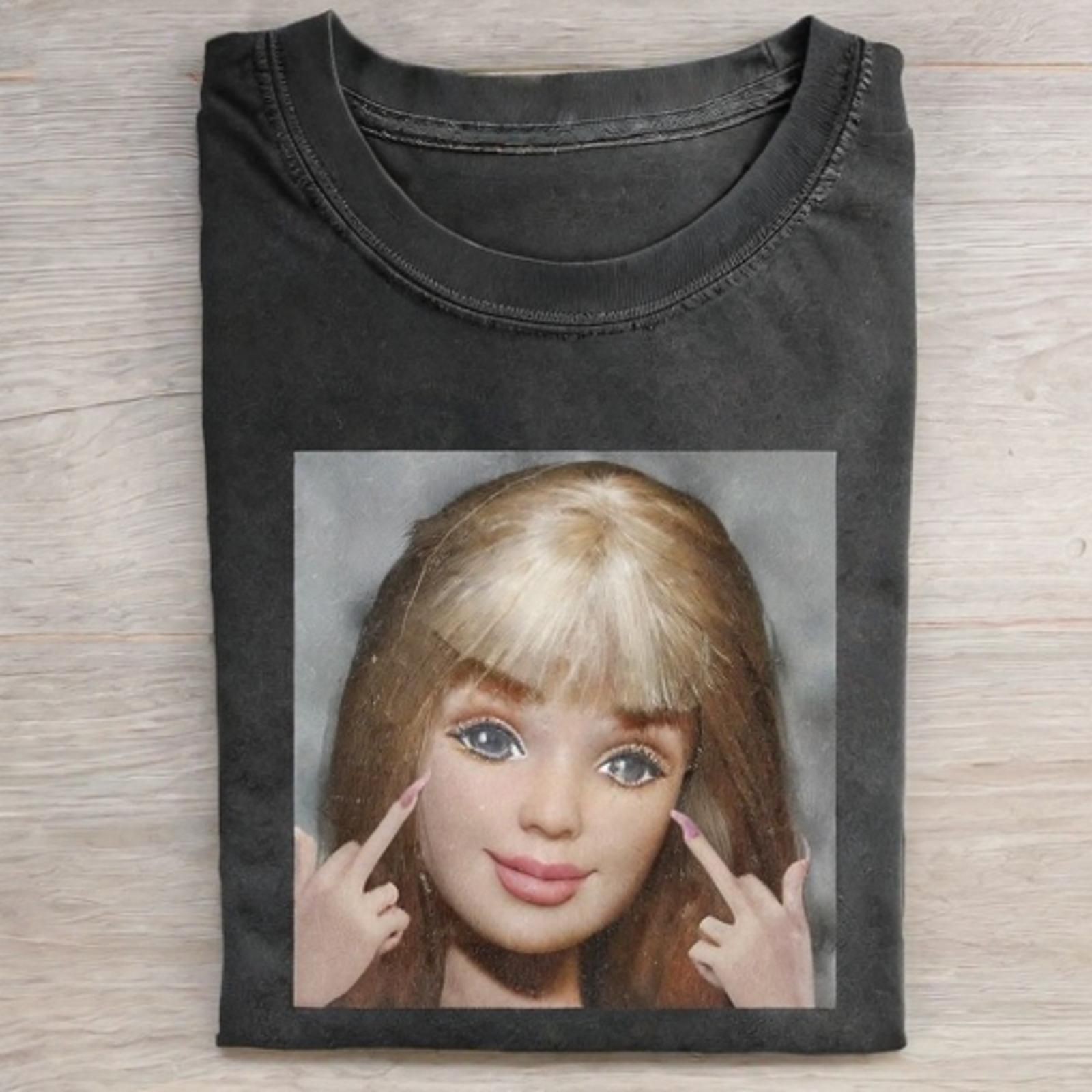 DOLL GIRL MEME T-SHIRT - Vintage Washed Apparel by VanceMade