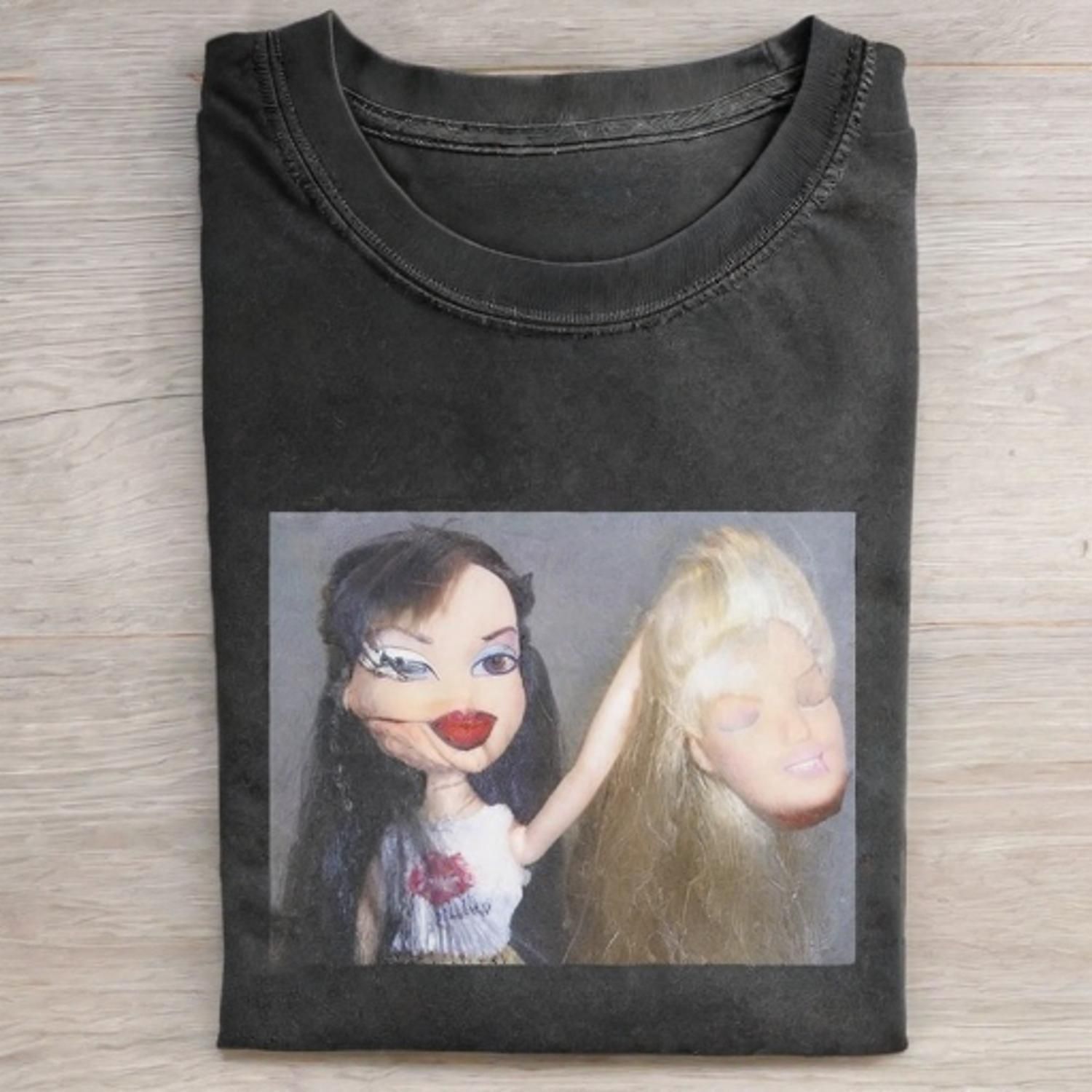 Funny Doll Face MEME ICON TEE - Vintage Washed Apparel by VanceMade