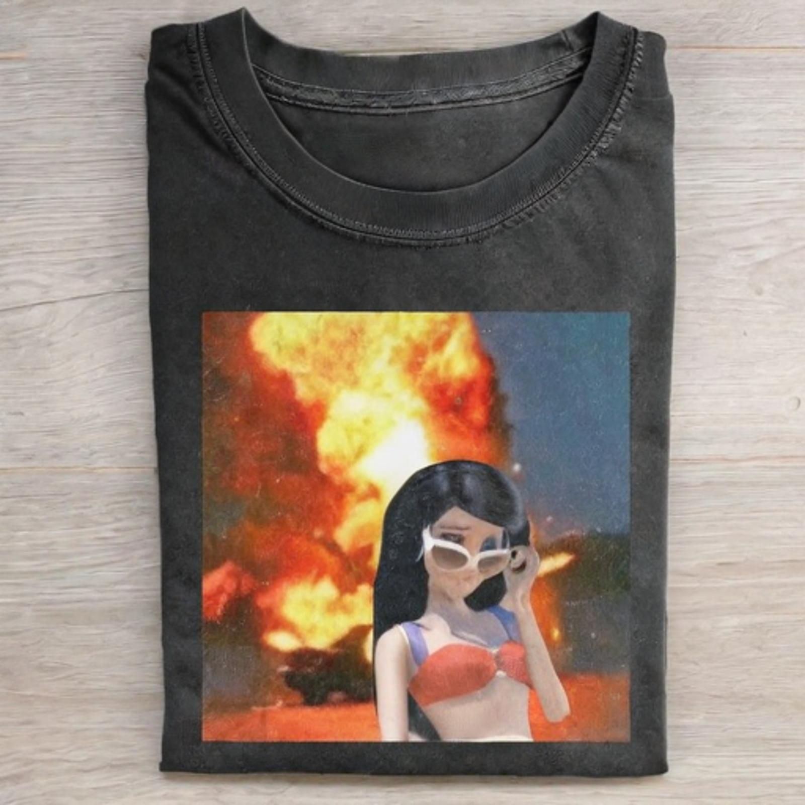 Funny Doll Face T-SHIRT - Vintage Washed Apparel by VanceMade