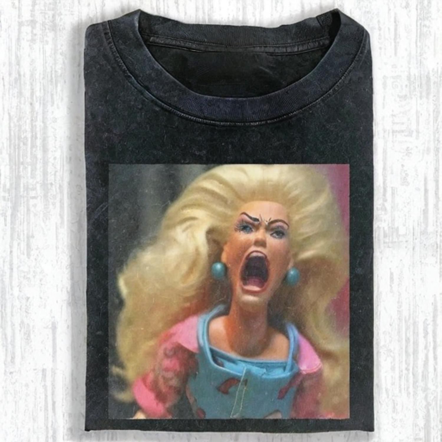 MOOD DOLL GIRL MEME T-SHIRT - Vintage Washed Apparel by VanceMade