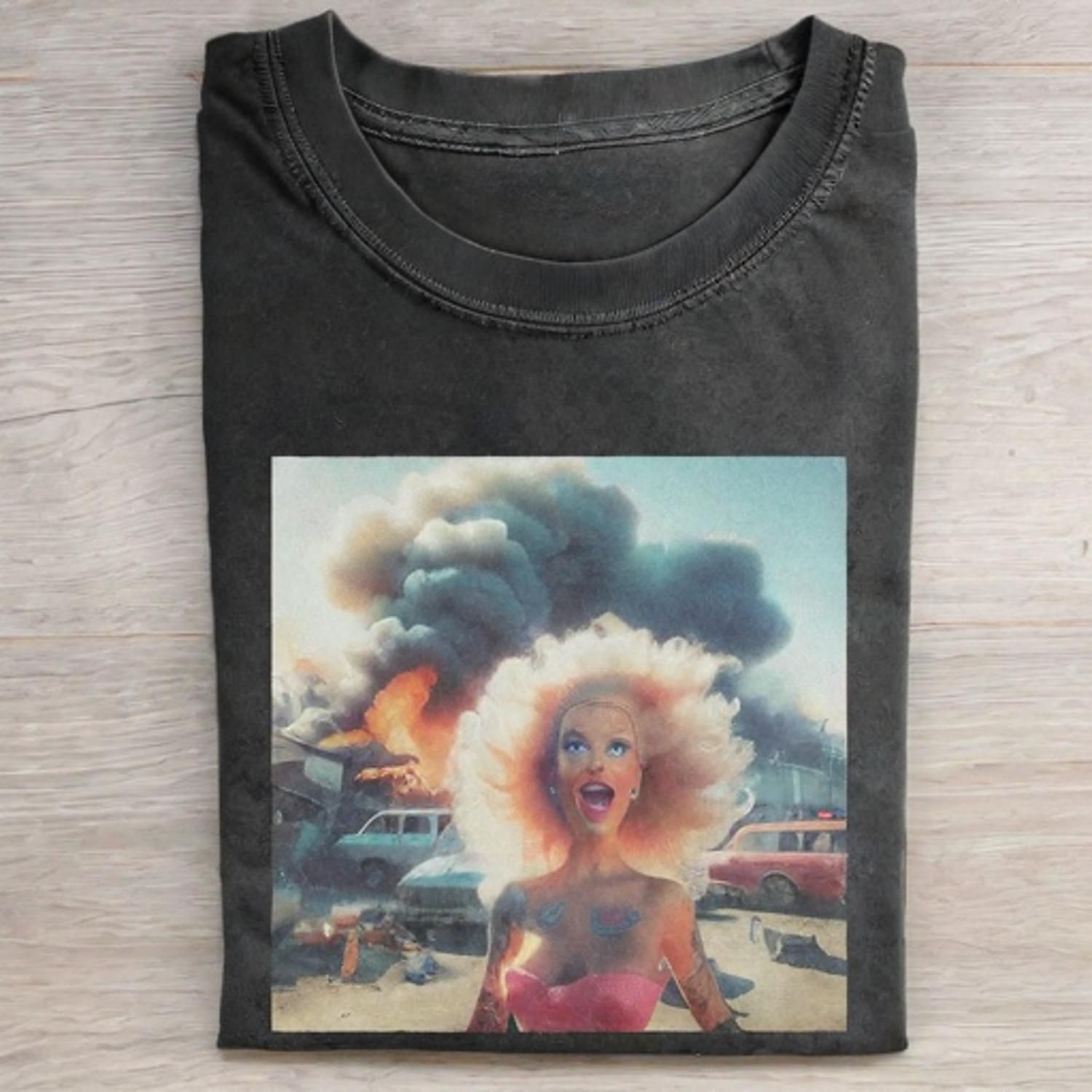 Funny Doll FaceCORE MEME MOOD ICON TEE - Vintage Washed Apparel by VanceMade