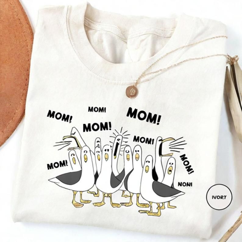 Seagulls Screaming Mom Funny Meme T-shirt - Vintage Washed Apparel by VanceMade