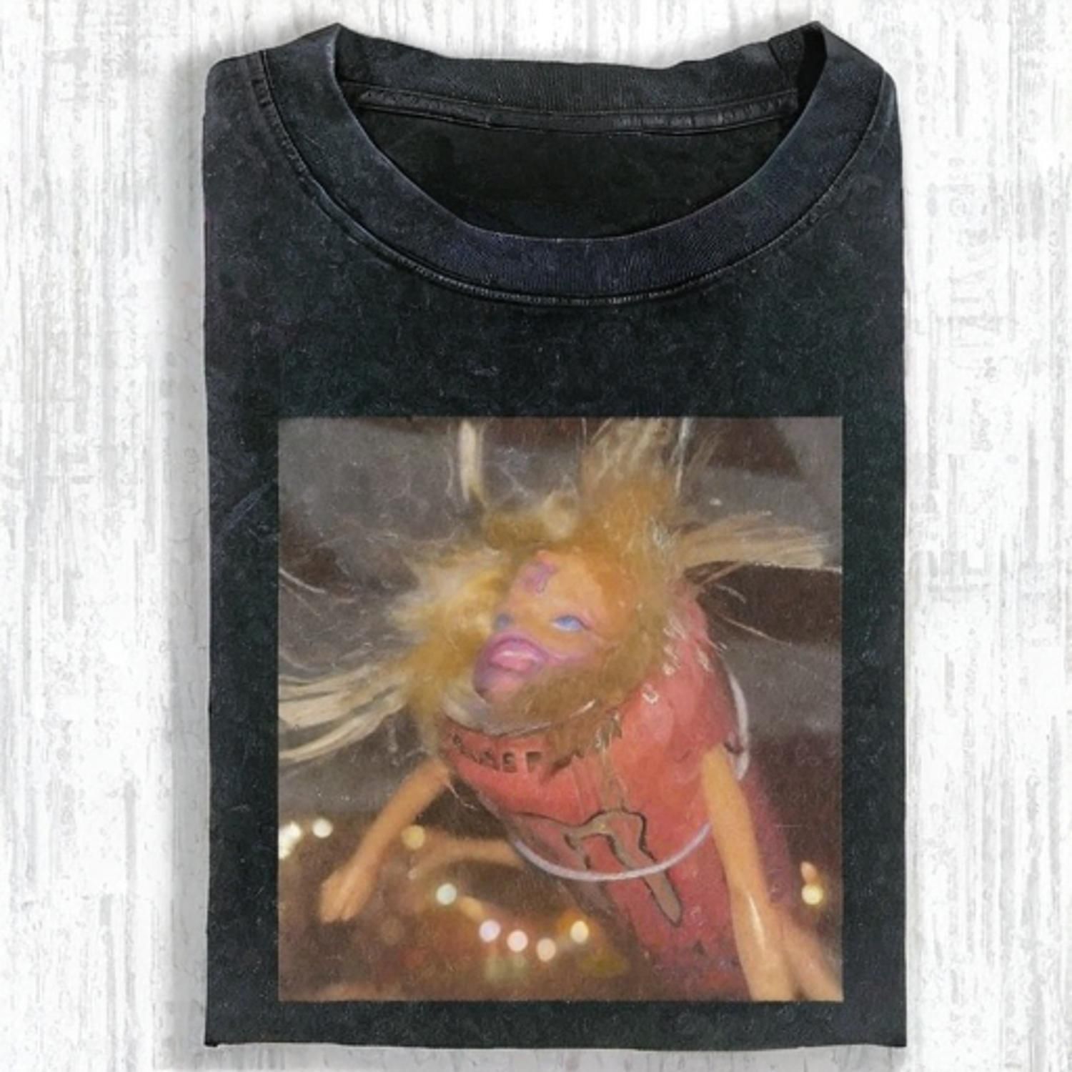Funny Doll Face GIRL MEME T-SHIRT - Vintage Washed Apparel by VanceMade